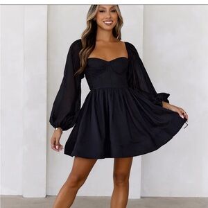 Hello Molly Black Mini Dress